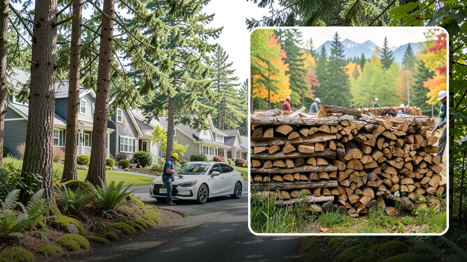 Wedding Firewood in Normandy Park, King County, WA - We supply clean, seasoned firewood for Pacific Northwest weddings so ceremony and reception fires light beautifully on the big...