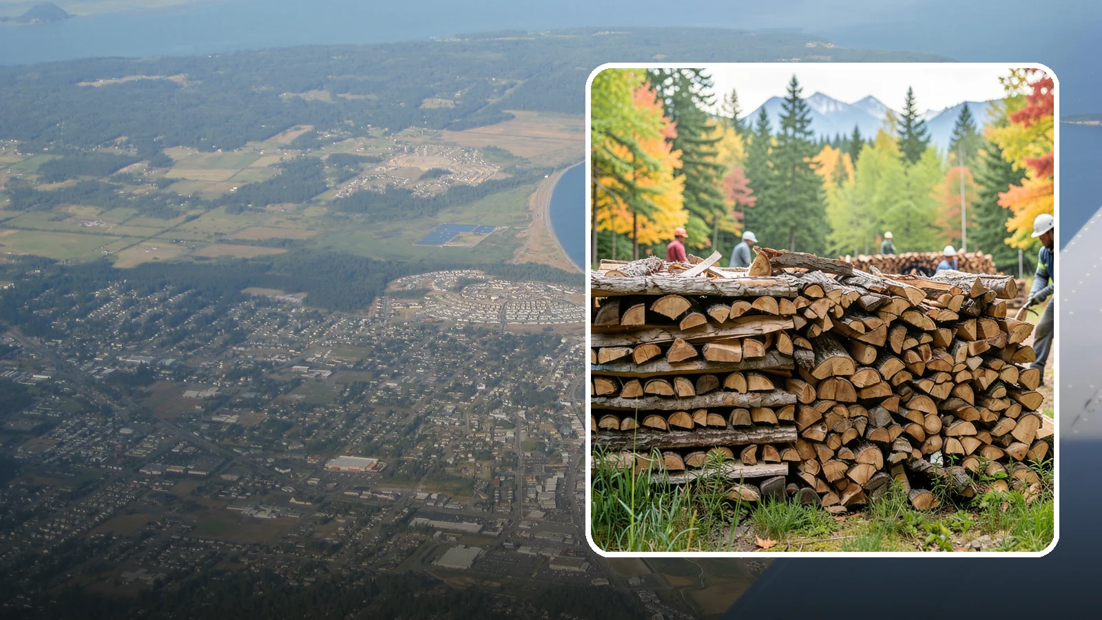 Wedding Firewood in Oak Harbor, Island County, WA - We supply clean, seasoned firewood for Pacific Northwest weddings so ceremony and reception fires light beautifully on the big...