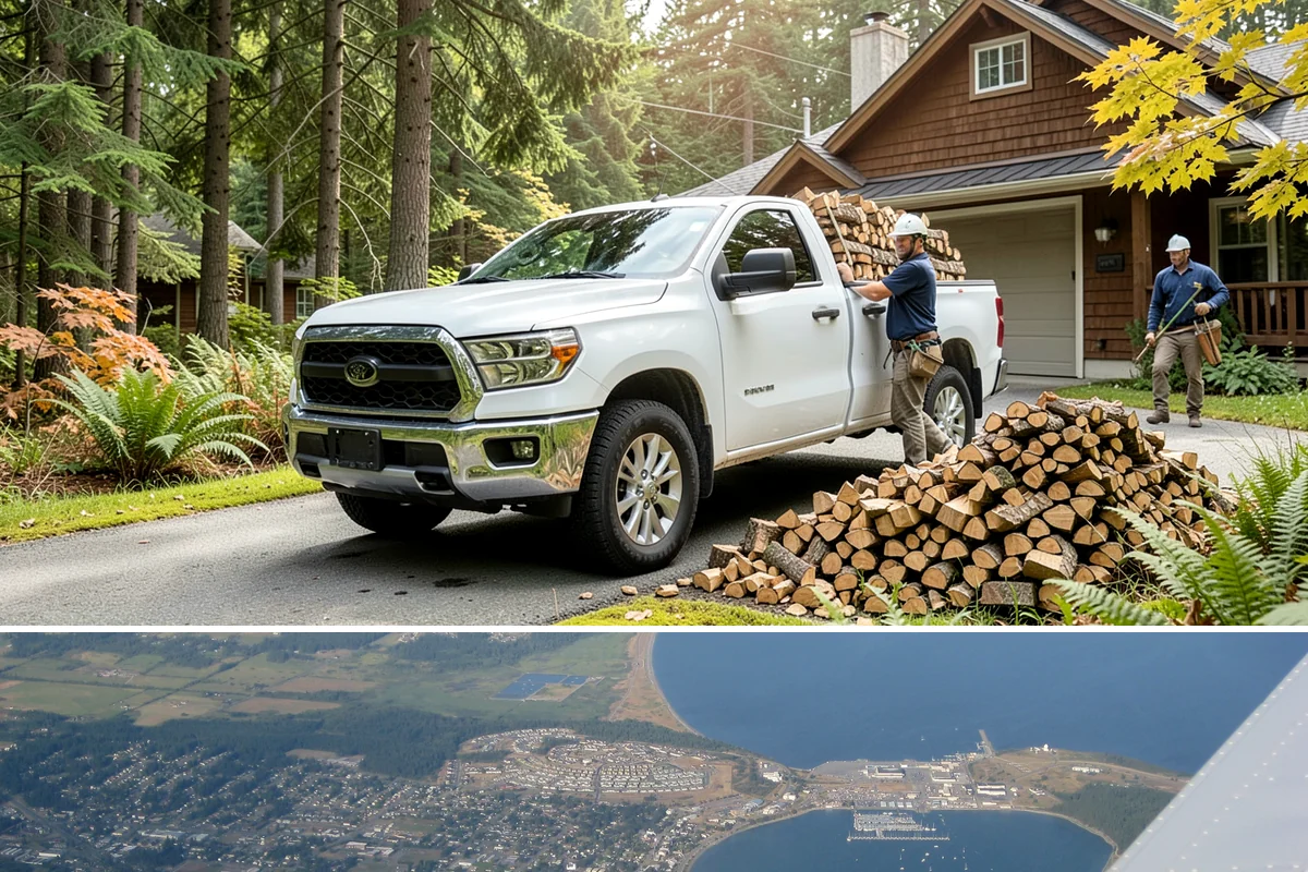 Wedding Firewood in Oak Harbor, Island County, WA - Reserve wedding firewood early for the popular spring, summer, and fall wedding seasons.