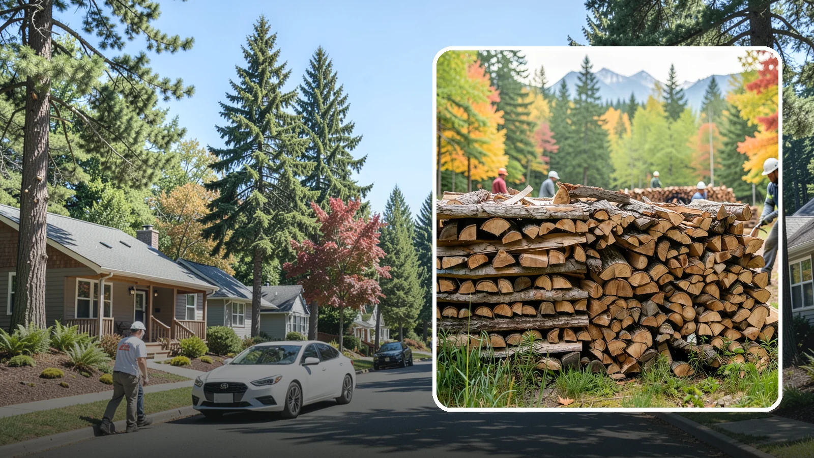 Wedding Firewood in Orting, Pierce County, WA - We supply clean, seasoned firewood for Pacific Northwest weddings so ceremony and reception fires light beautifully on the big...