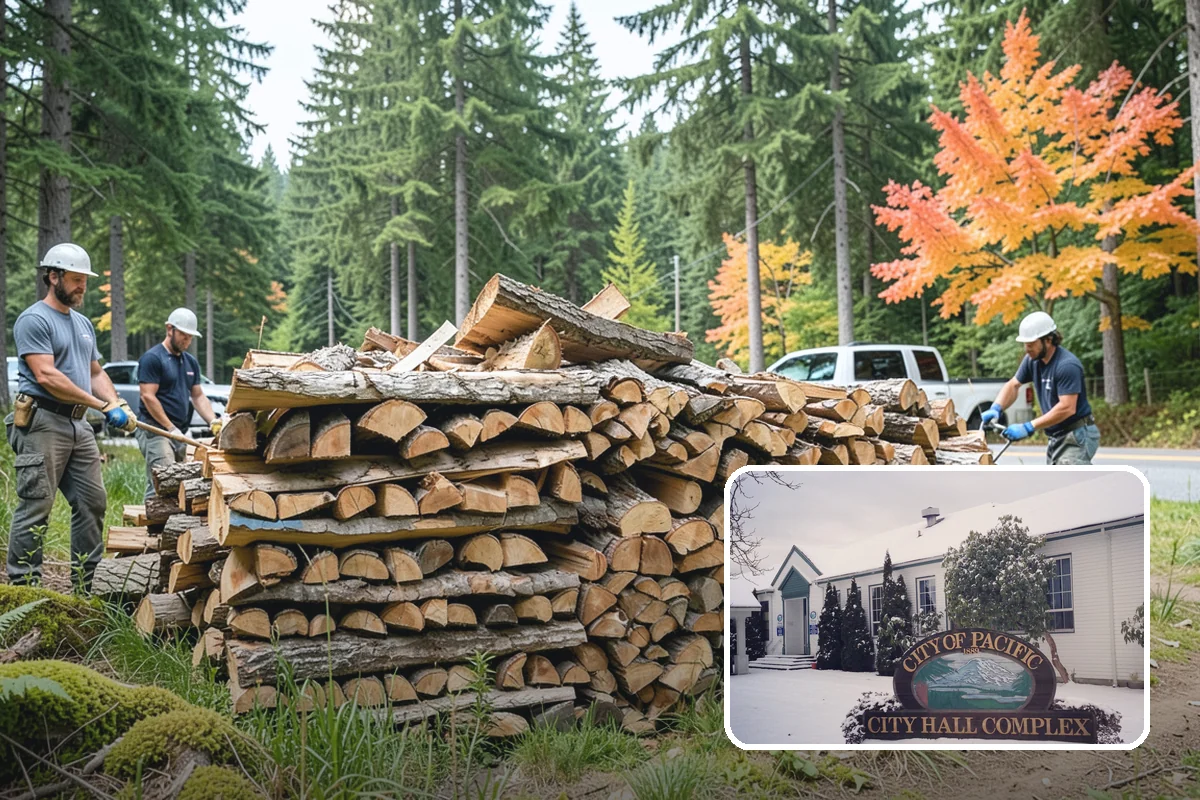 Wedding Firewood in Pacific, King County, WA - Fully seasoned wood that lights cleanly on cue