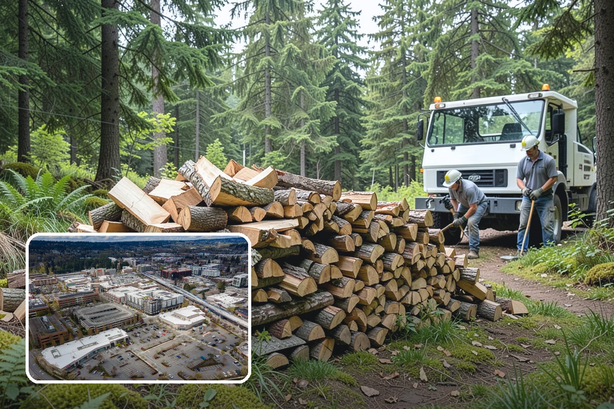 Wedding Firewood in Redmond, King County, WA - Fully seasoned wood that lights cleanly on cue