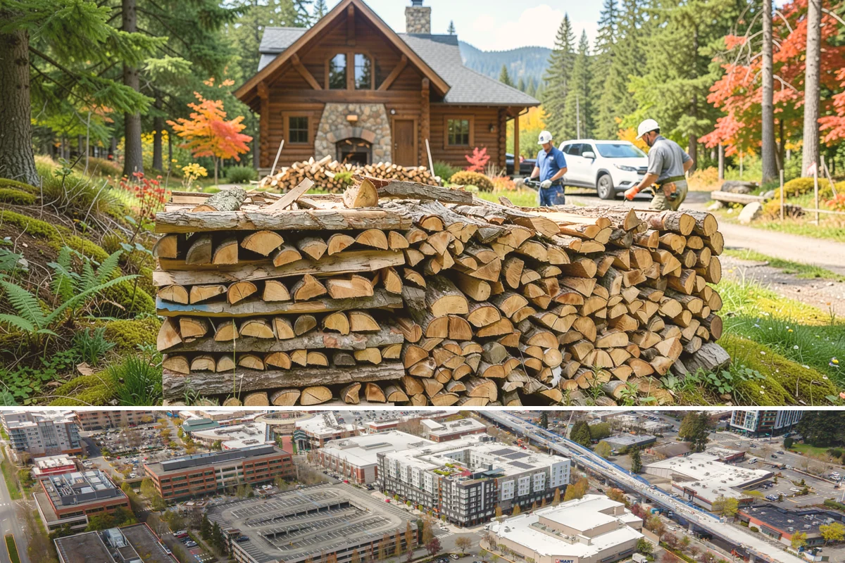 Wedding Firewood in Redmond, King County, WA - Reserve wedding firewood early for the popular spring, summer, and fall wedding seasons.