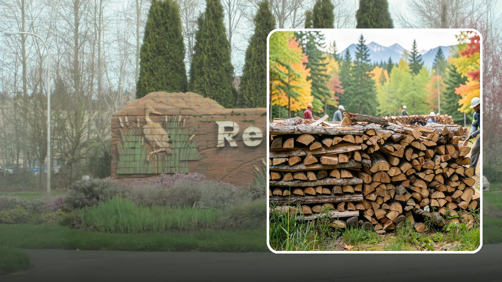 Wedding Firewood in Renton, King County, WA - We supply clean, seasoned firewood for Pacific Northwest weddings so ceremony and reception fires light beautifully on the big...