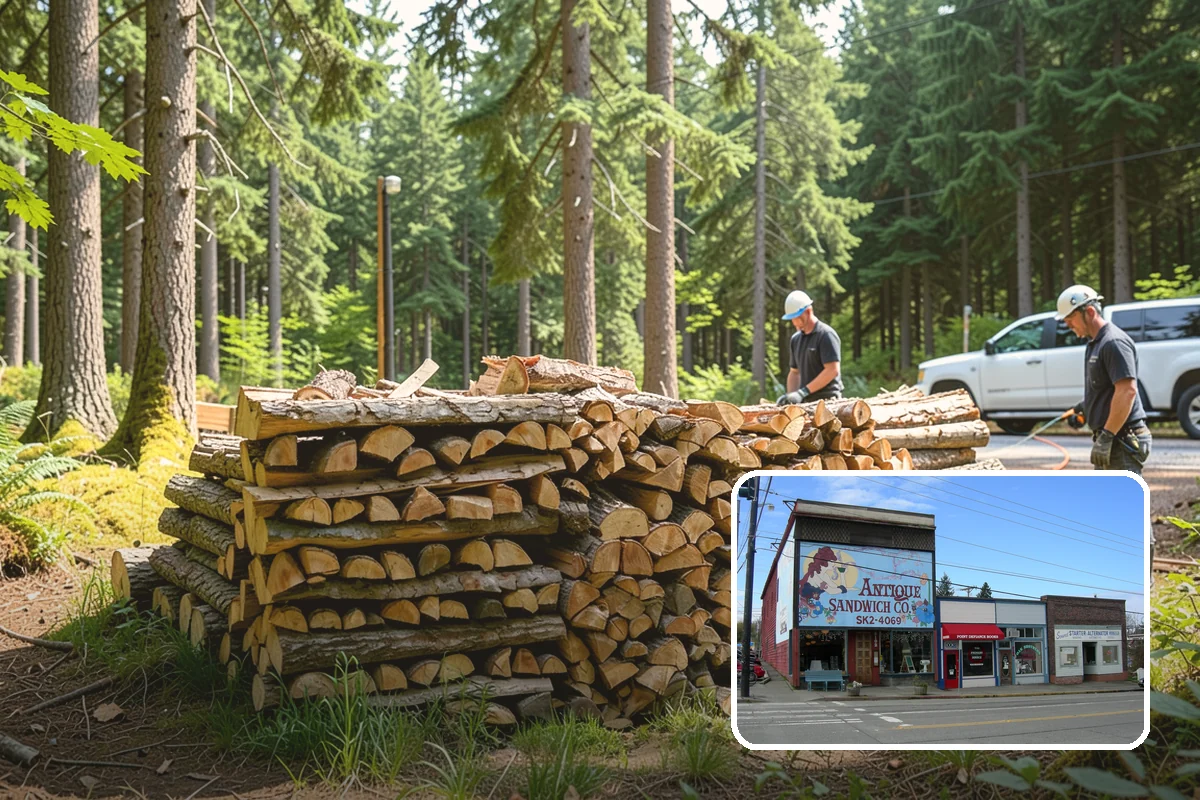 Wedding Firewood in Ruston, Pierce County, WA - Fully seasoned wood that lights cleanly on cue