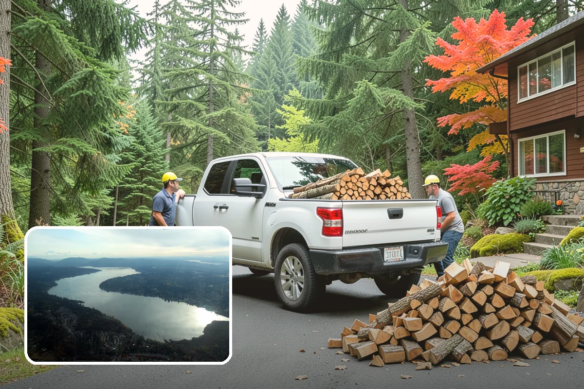 Wedding Firewood in Sammamish, WA - Fully seasoned wood that lights cleanly on cue