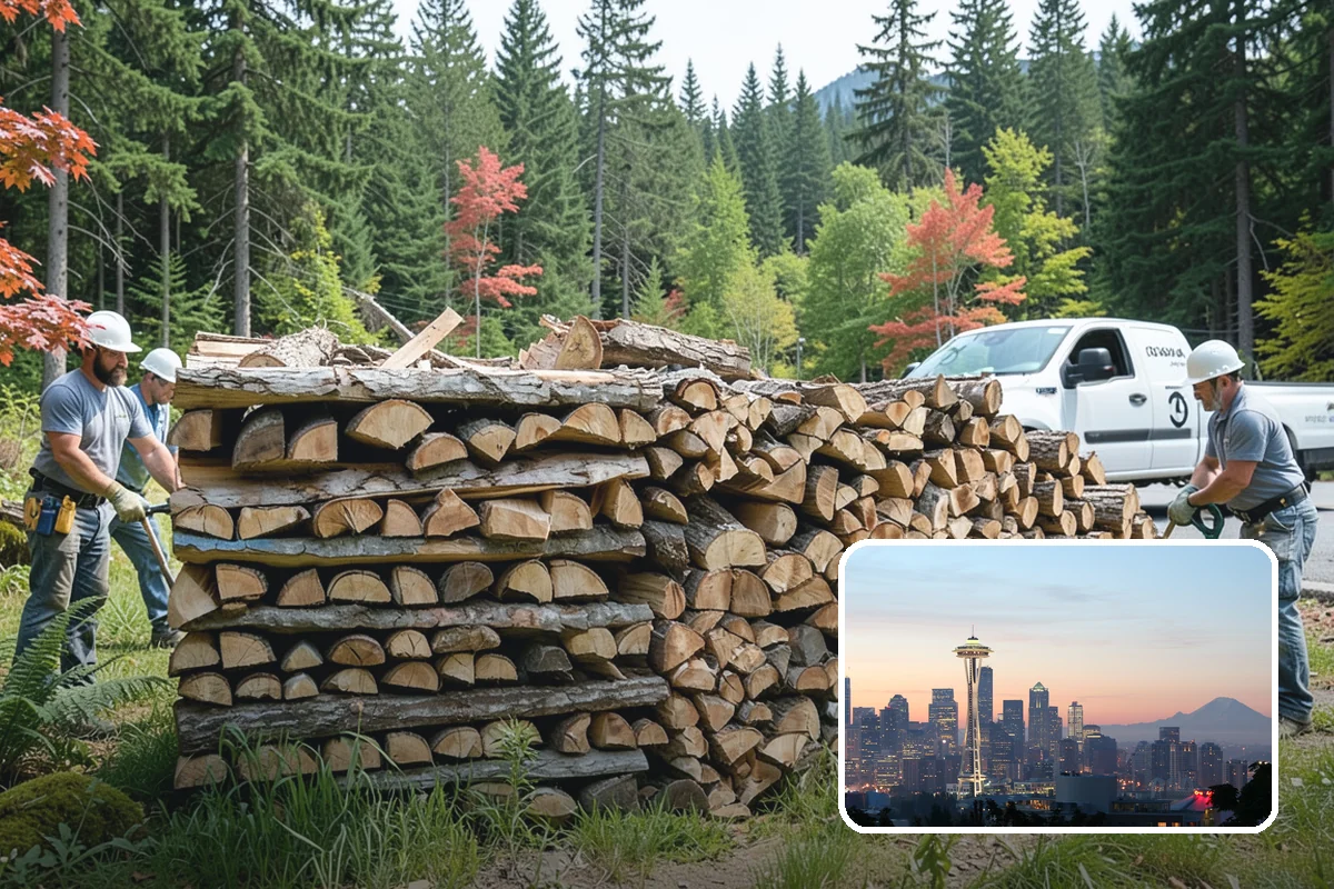 Wedding Firewood in Seattle, King County, WA - Fully seasoned wood that lights cleanly on cue