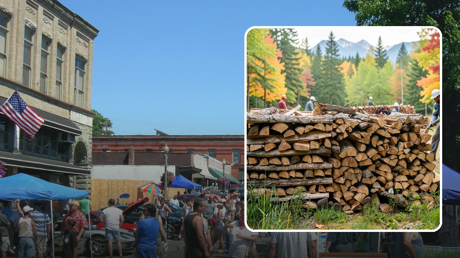 Wedding Firewood in Snohomish, Snohomish County, WA - We supply clean, seasoned firewood for Pacific Northwest weddings so ceremony and reception fires light beautifully on the big...
