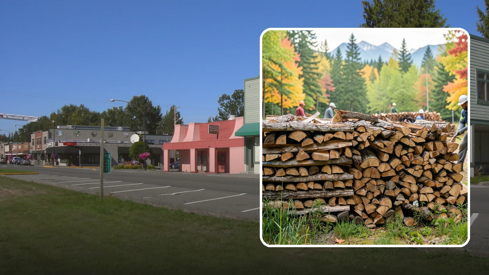 Wedding Firewood in Snoqualmie, King County, WA - We supply clean, seasoned firewood for Pacific Northwest weddings so ceremony and reception fires light beautifully on the big...