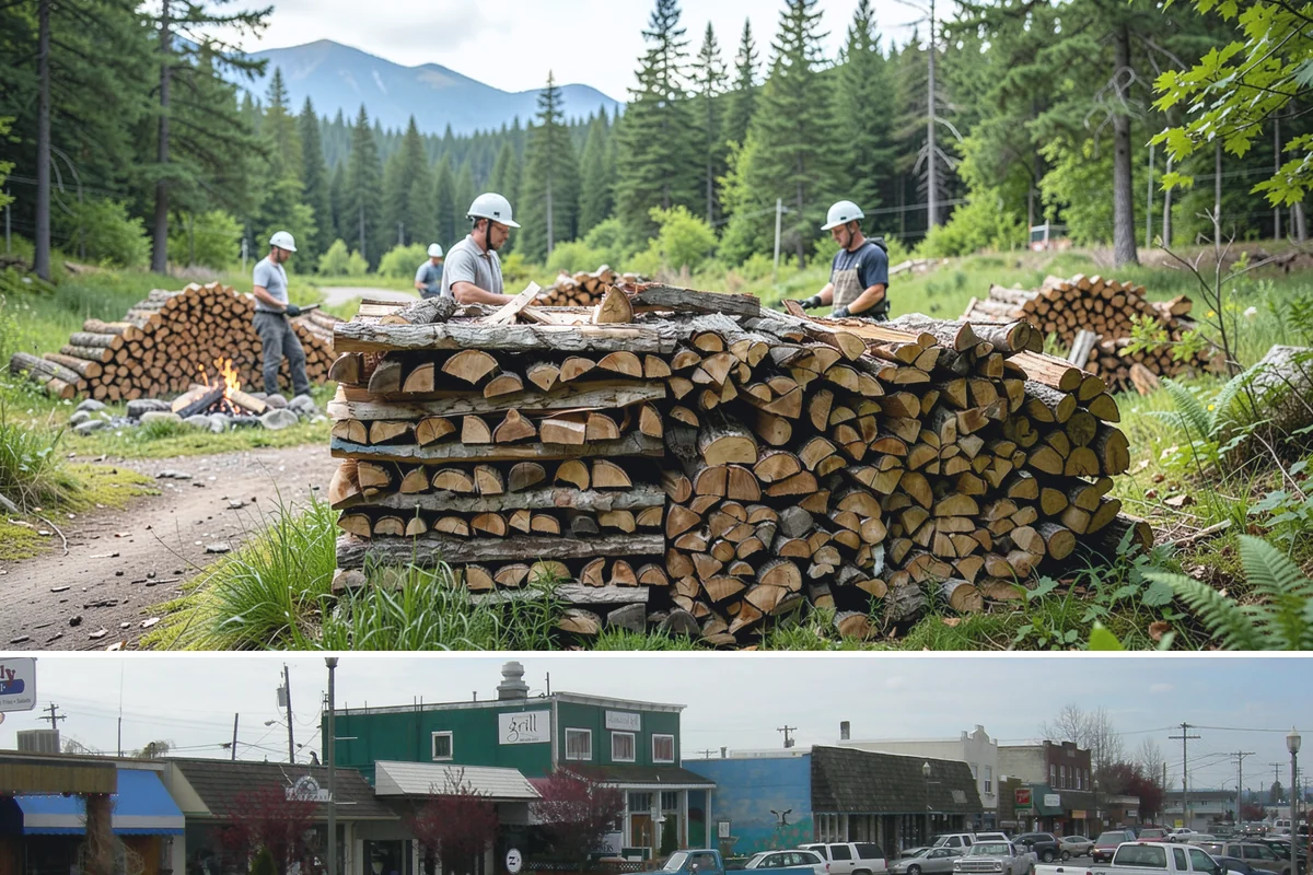 Wedding Firewood in Stanwood, Snohomish County, WA - Reserve wedding firewood early for the popular spring, summer, and fall wedding seasons.