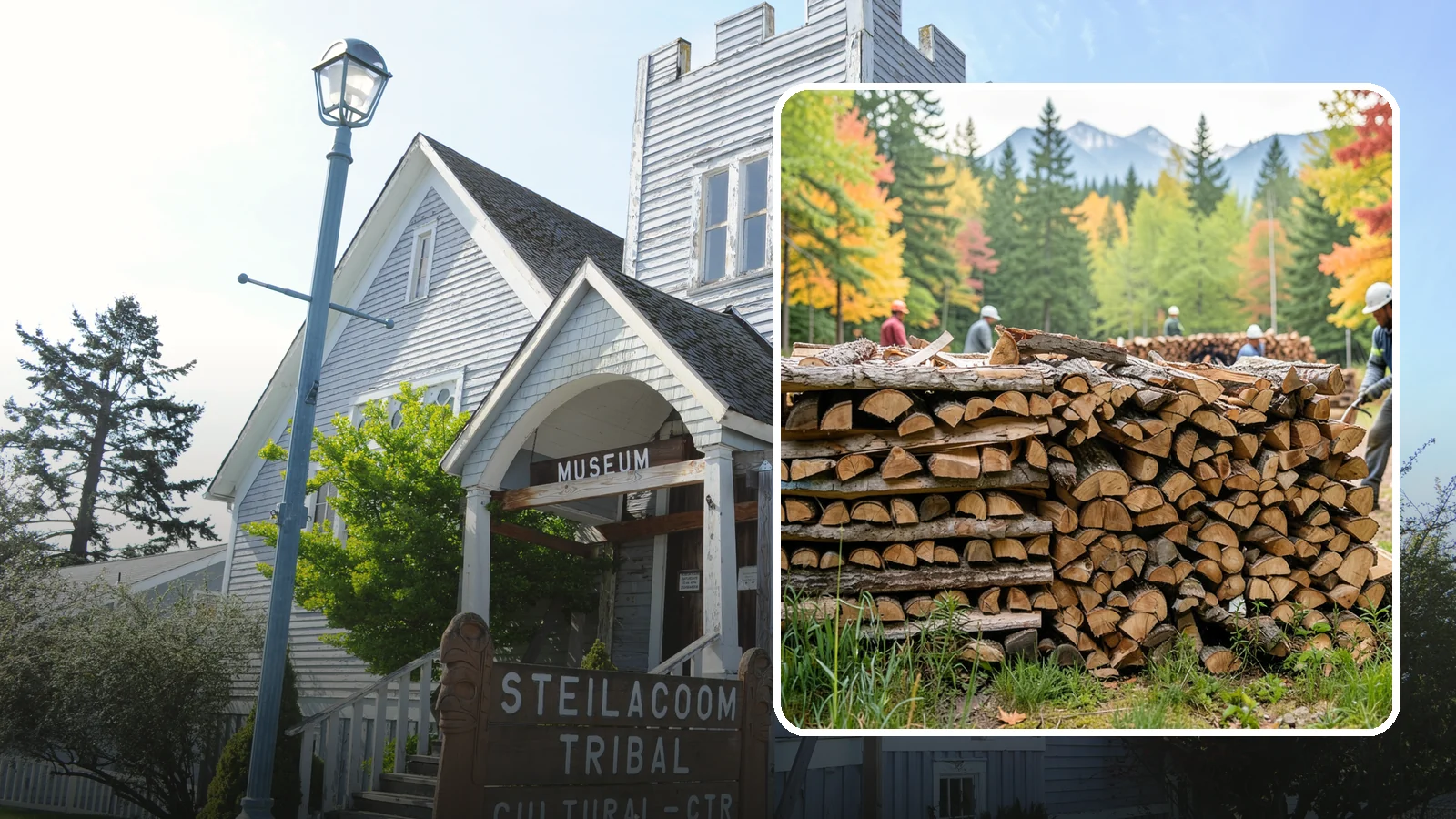 Wedding Firewood in Steilacoom, Pierce County, WA - We supply clean, seasoned firewood for Pacific Northwest weddings so ceremony and reception fires light beautifully on the big...