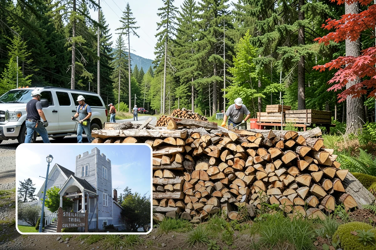Wedding Firewood in Steilacoom, Pierce County, WA - Fully seasoned wood that lights cleanly on cue