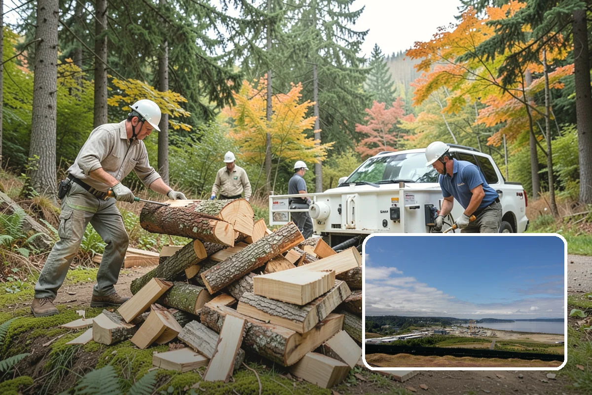 Wedding Firewood in University Place, Pierce County, WA - Fully seasoned wood that lights cleanly on cue