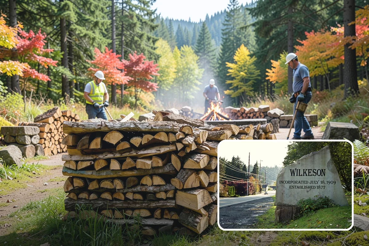 Wedding Firewood in Wilkeson, Pierce County, WA - Fully seasoned wood that lights cleanly on cue