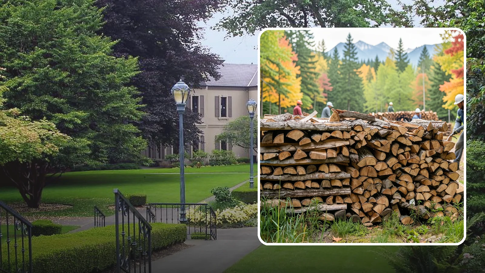 Wedding Firewood in Woodinville, King County, WA - We supply clean, seasoned firewood for Pacific Northwest weddings so ceremony and reception fires light beautifully on the big...