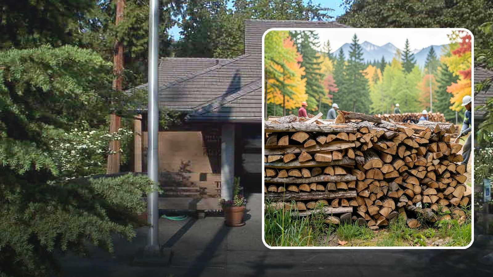 Wedding Firewood in Yarrow Point, King County, WA - We supply clean, seasoned firewood for Pacific Northwest weddings so ceremony and reception fires light beautifully on the big...