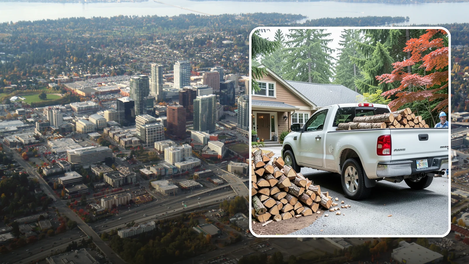 Weekend Delivery in Bellevue, King County, WA - Firewood delivered on Saturdays or Sundays to fit around your work week.