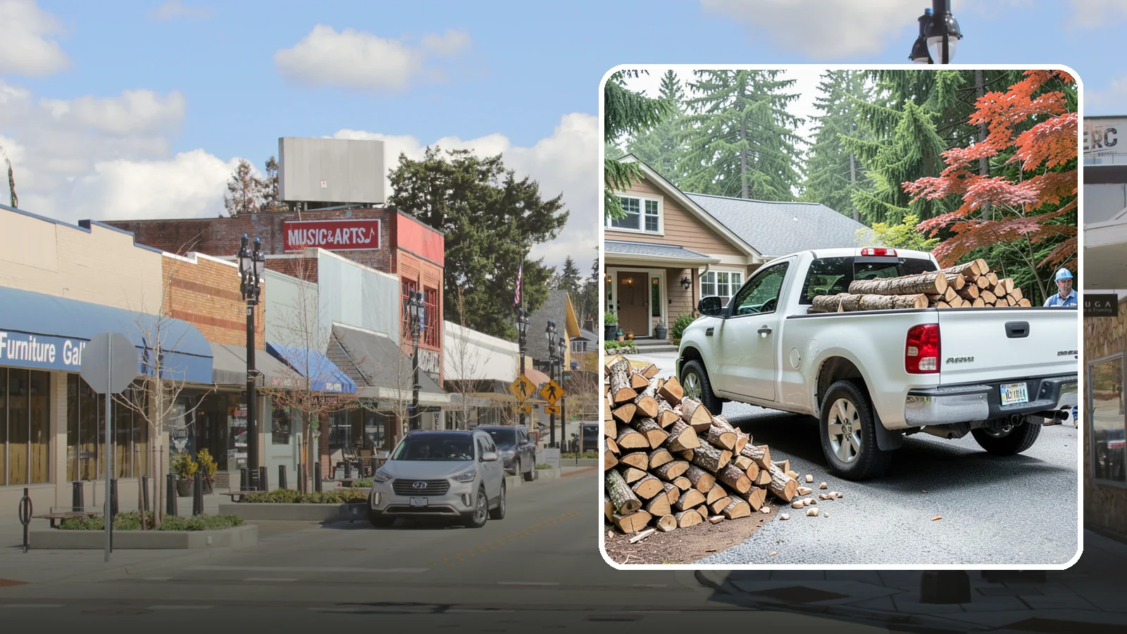 Weekend Delivery in Bothell, King County, WA - Firewood delivered on Saturdays or Sundays to fit around your work week.