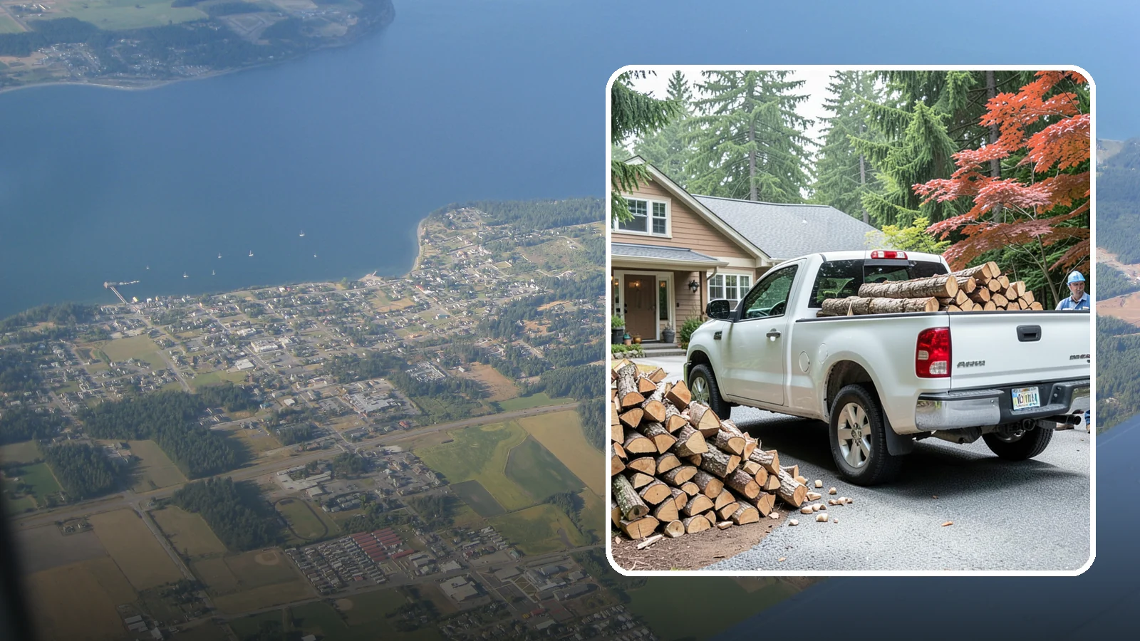 Weekend Delivery in Coupeville, Island County, WA - Firewood delivered on Saturdays or Sundays to fit around your work week.