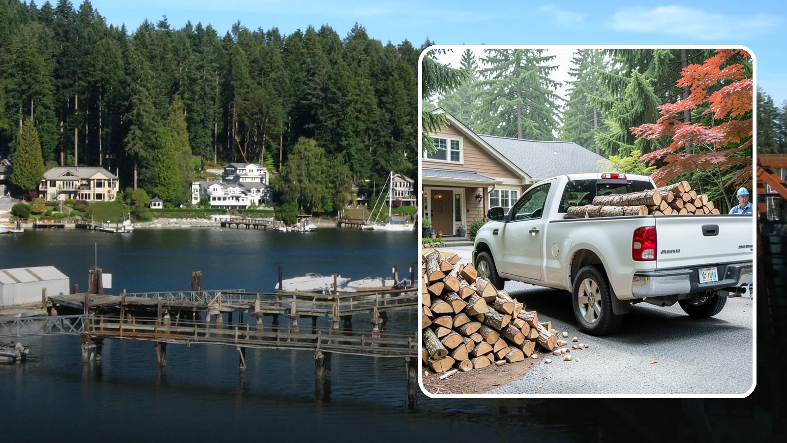 Weekend Delivery in Gig Harbor, Pierce County, WA - Firewood delivered on Saturdays or Sundays to fit around your work week.
