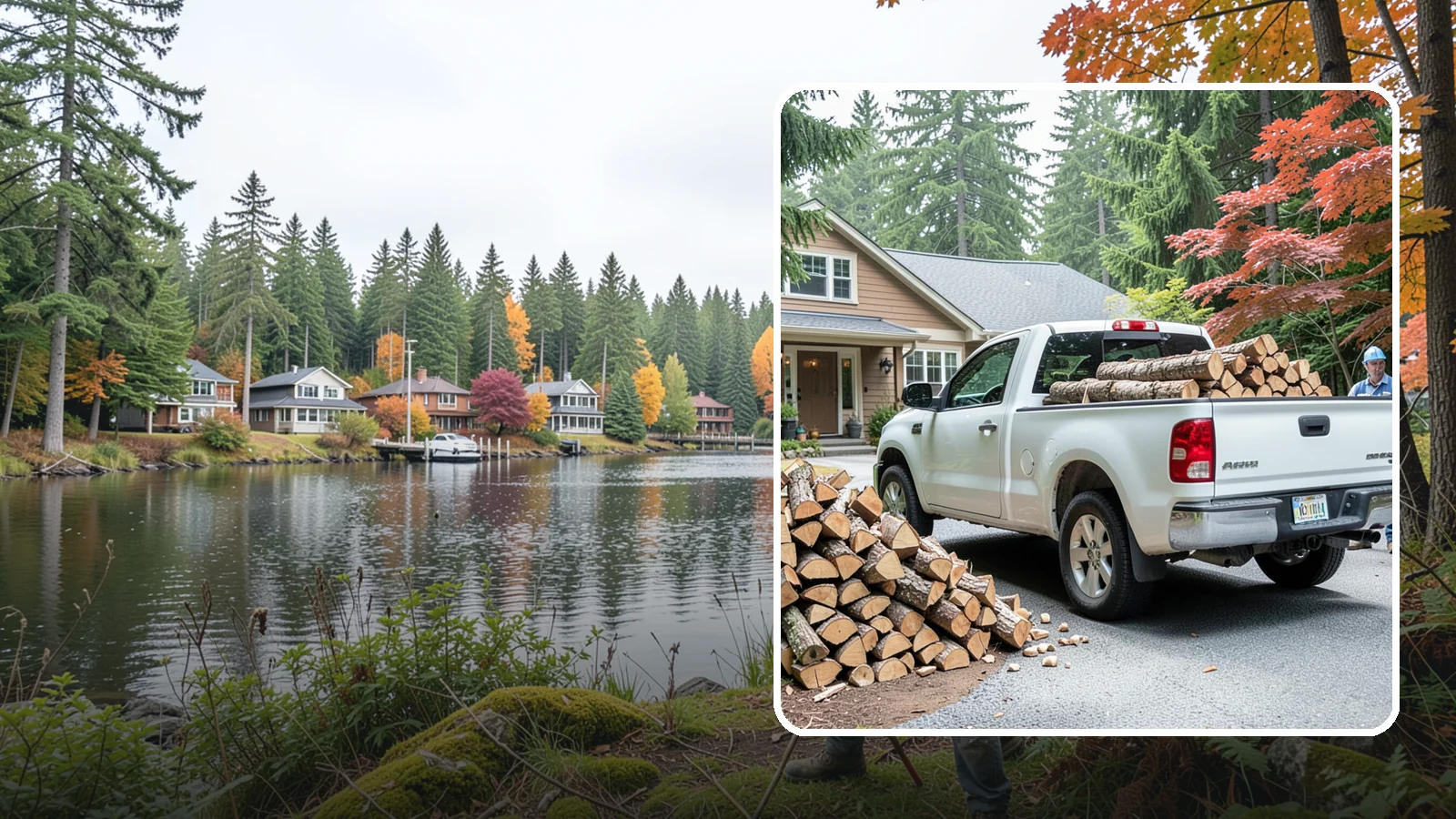 Weekend Delivery in La Conner, Skagit County, WA - Firewood delivered on Saturdays or Sundays to fit around your work week.