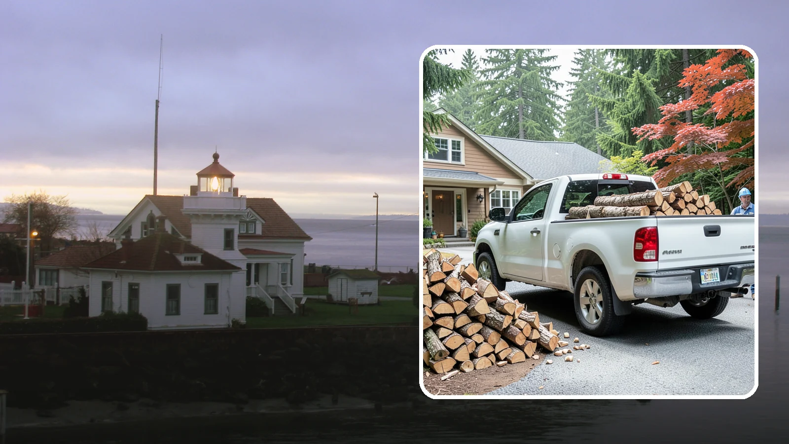 Weekend Delivery in Mukilteo, Snohomish County, WA - Firewood delivered on Saturdays or Sundays to fit around your work week.