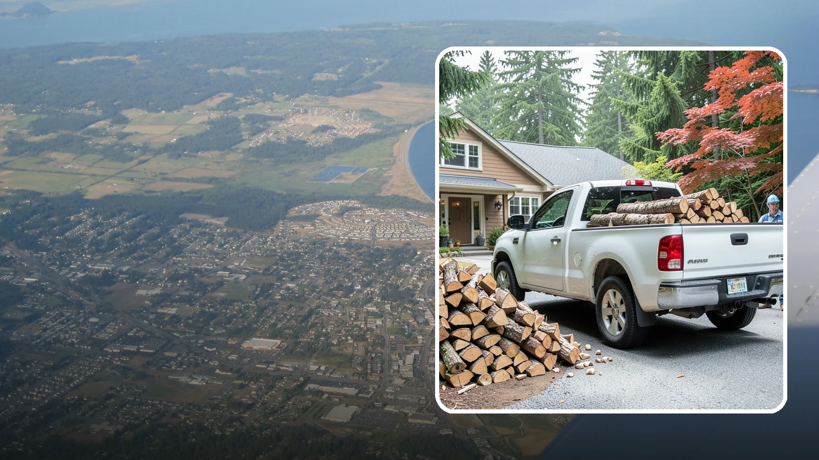 Weekend Delivery in Oak Harbor, Island County, WA - Firewood delivered on Saturdays or Sundays to fit around your work week.