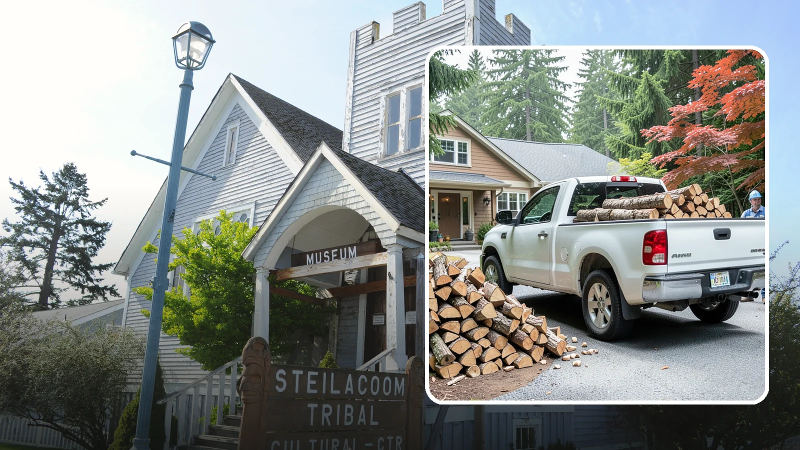 Weekend Delivery in Steilacoom, Pierce County, WA - Firewood delivered on Saturdays or Sundays to fit around your work week.