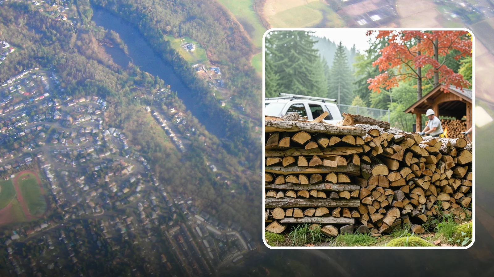 Winery Firewood in Algona, King County, WA - We supply Pacific Northwest wineries with seasoned firewood for tasting room hearths, outdoor fire features, and events.