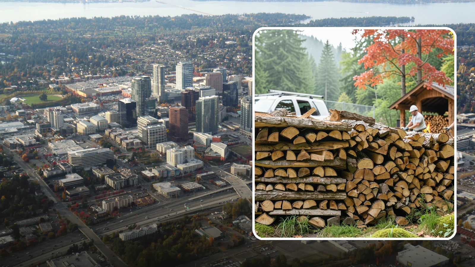 Winery Firewood in Bellevue, King County, WA - We supply Pacific Northwest wineries with seasoned firewood for tasting room hearths, outdoor fire features, and events.