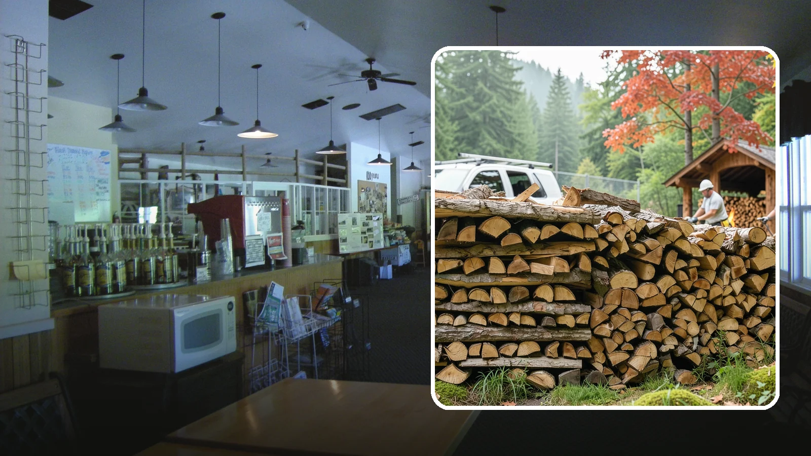 Winery Firewood in Black Diamond, King County, WA - We supply Pacific Northwest wineries with seasoned firewood for tasting room hearths, outdoor fire features, and events.