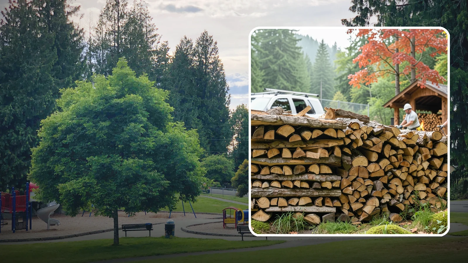 Winery Firewood in Bonney Lake, Pierce County, WA - We supply Pacific Northwest wineries with seasoned firewood for tasting room hearths, outdoor fire features, and events.