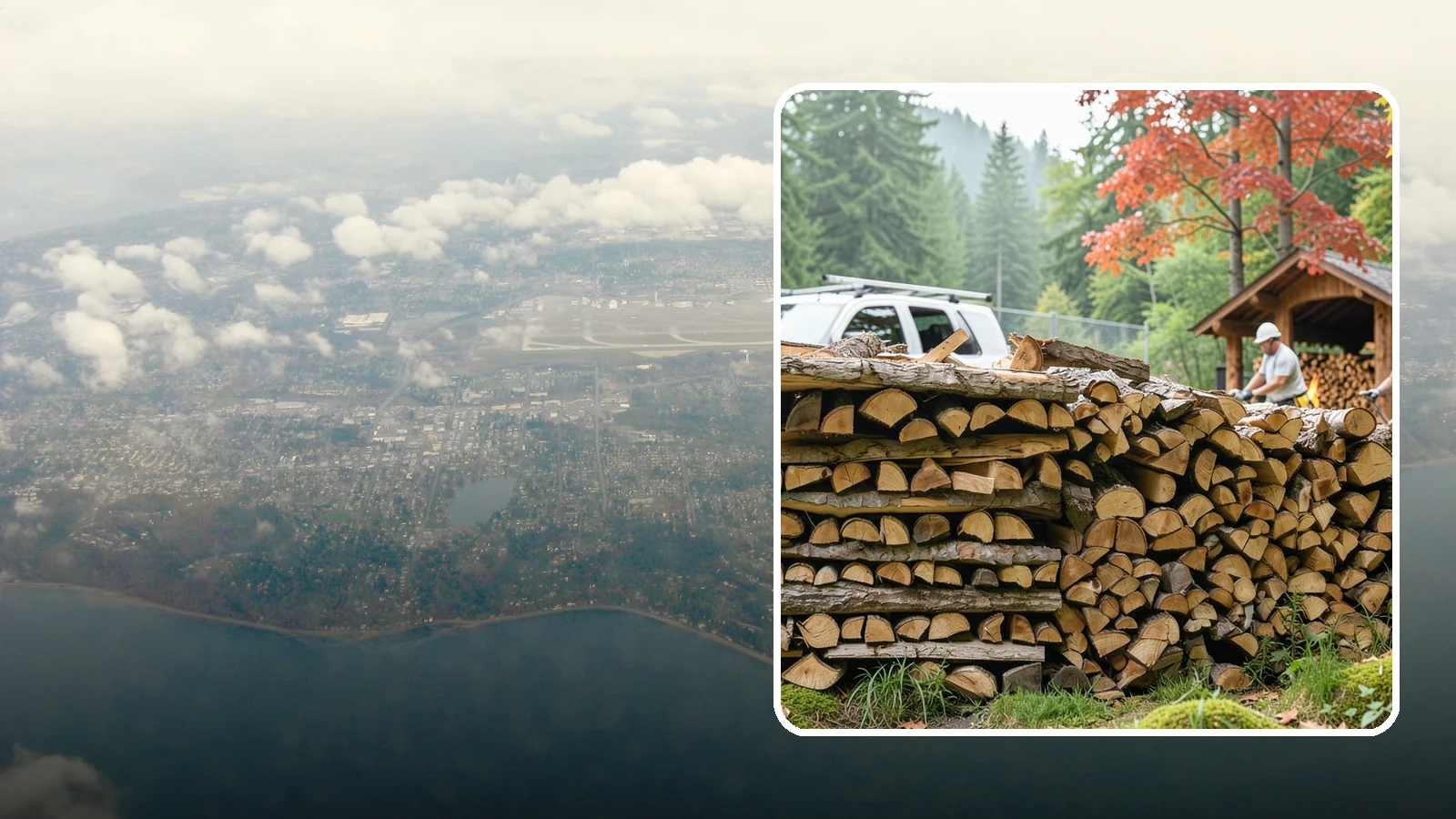 Winery Firewood in Burien, King County, WA - We supply Pacific Northwest wineries with seasoned firewood for tasting room hearths, outdoor fire features, and events.