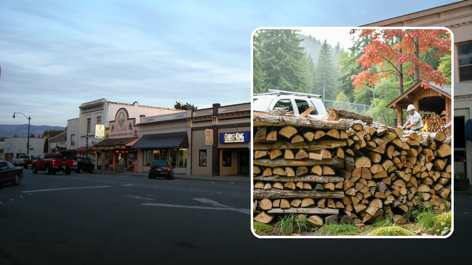 Winery Firewood in Burlington, Skagit County, WA - We supply Pacific Northwest wineries with seasoned firewood for tasting room hearths, outdoor fire features, and events.