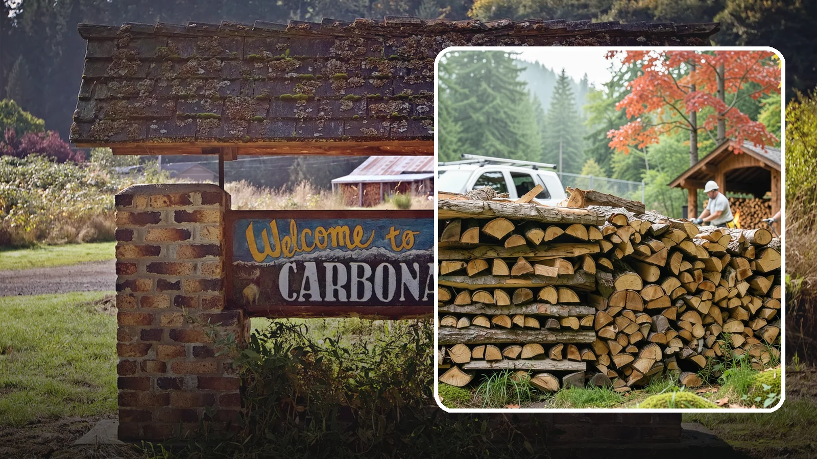 Winery Firewood in Carbonado, Pierce County, WA - We supply Pacific Northwest wineries with seasoned firewood for tasting room hearths, outdoor fire features, and events.
