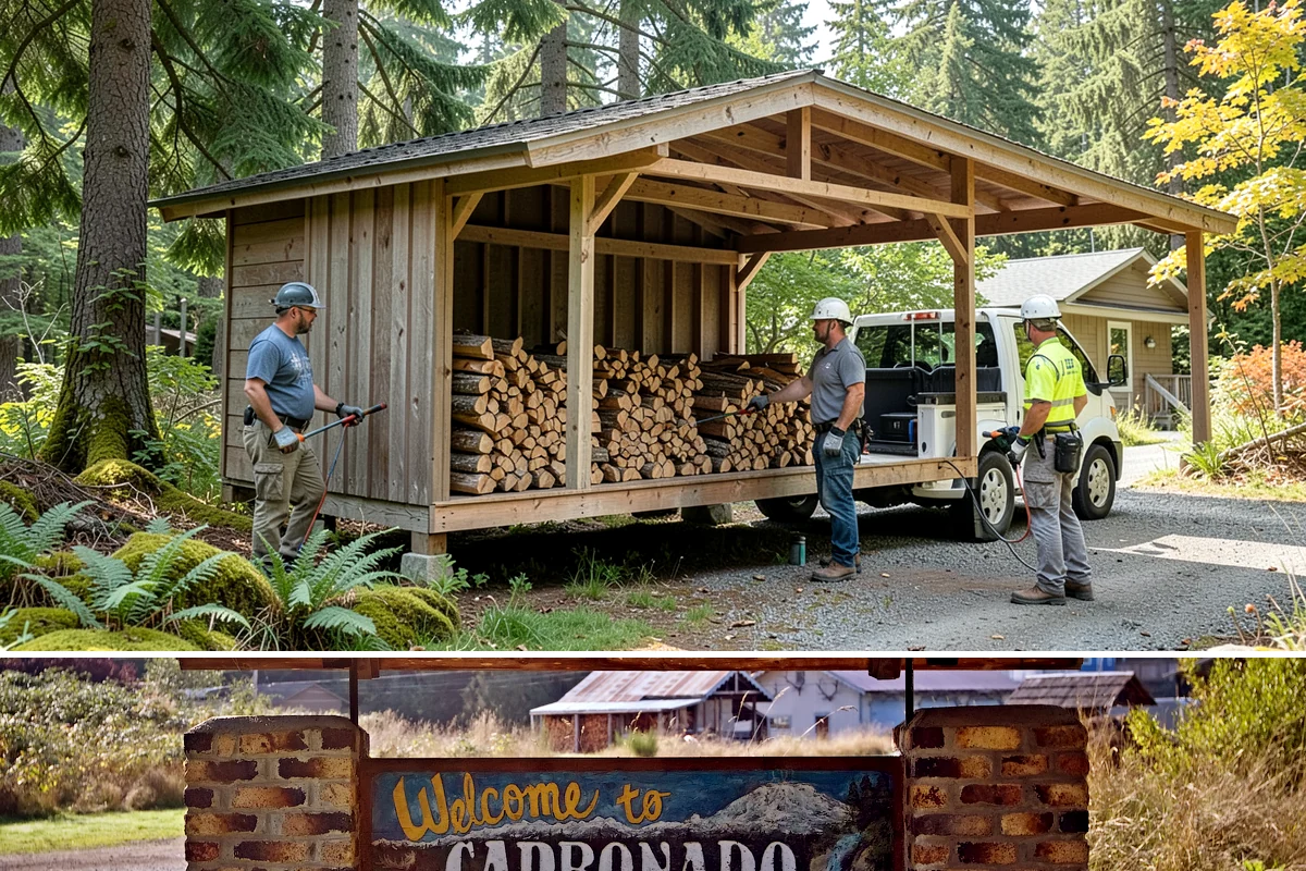 Winery Firewood in Carbonado, Pierce County, WA - Ramp up supply for fall harvest events and the cool-weather tasting season.