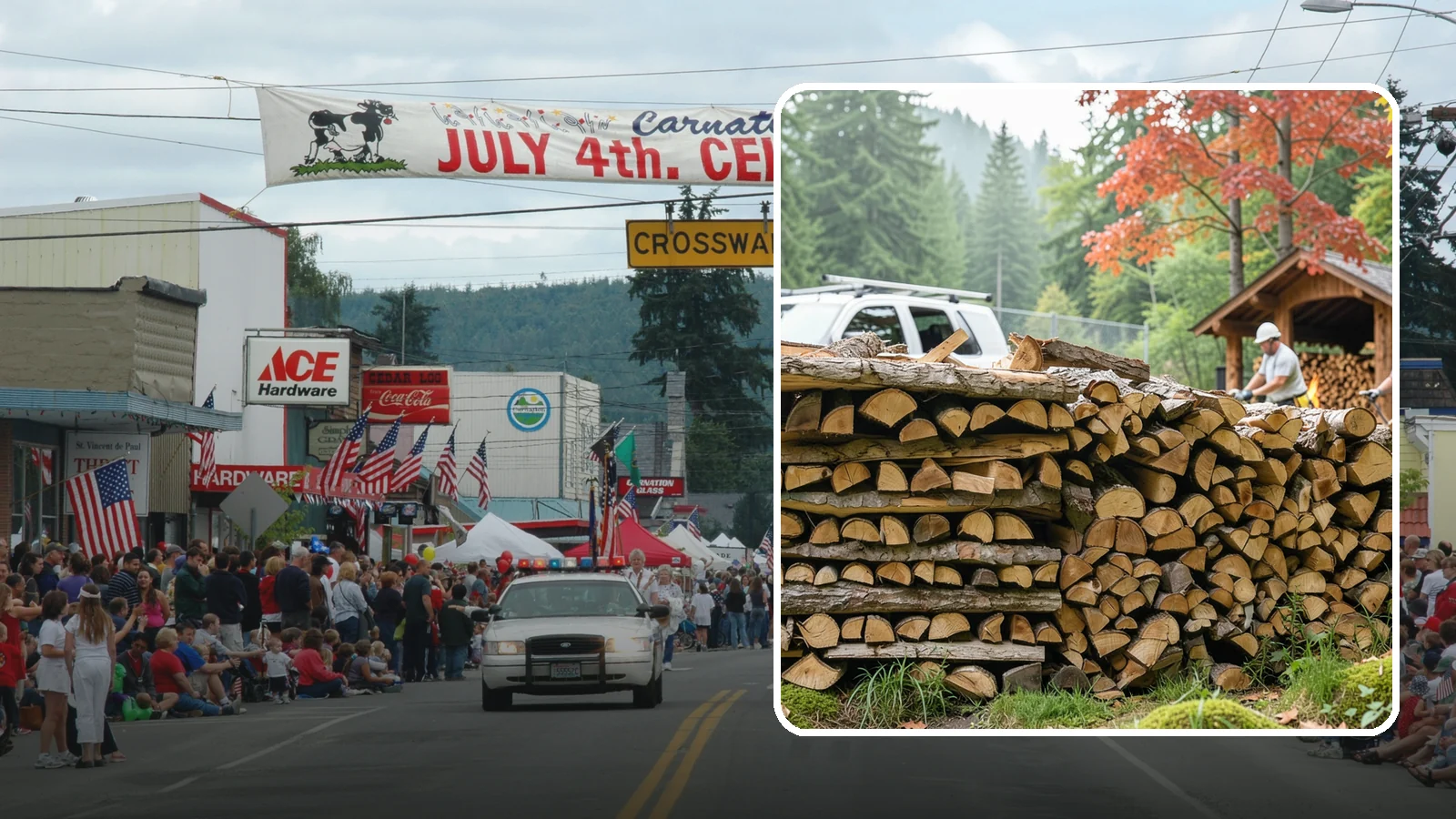 Winery Firewood in Carnation, King County, WA - We supply Pacific Northwest wineries with seasoned firewood for tasting room hearths, outdoor fire features, and events.