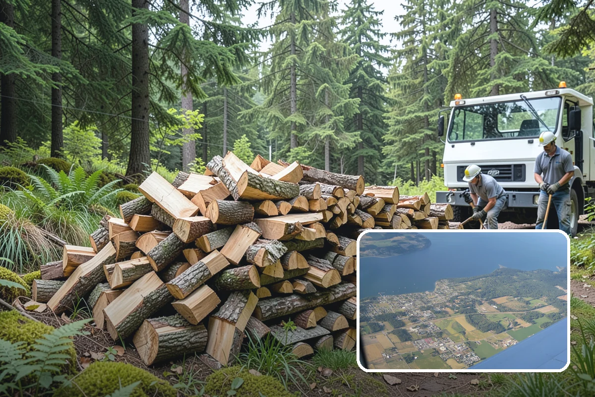 Winery Firewood in Coupeville, Island County, WA - Clean-burning wood that enhances the tasting experience