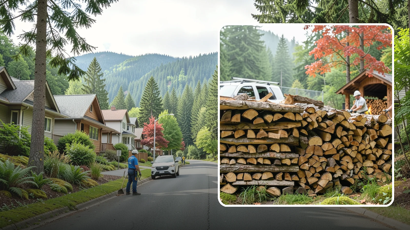 Winery Firewood in Darrington, Snohomish County, WA - We supply Pacific Northwest wineries with seasoned firewood for tasting room hearths, outdoor fire features, and events.