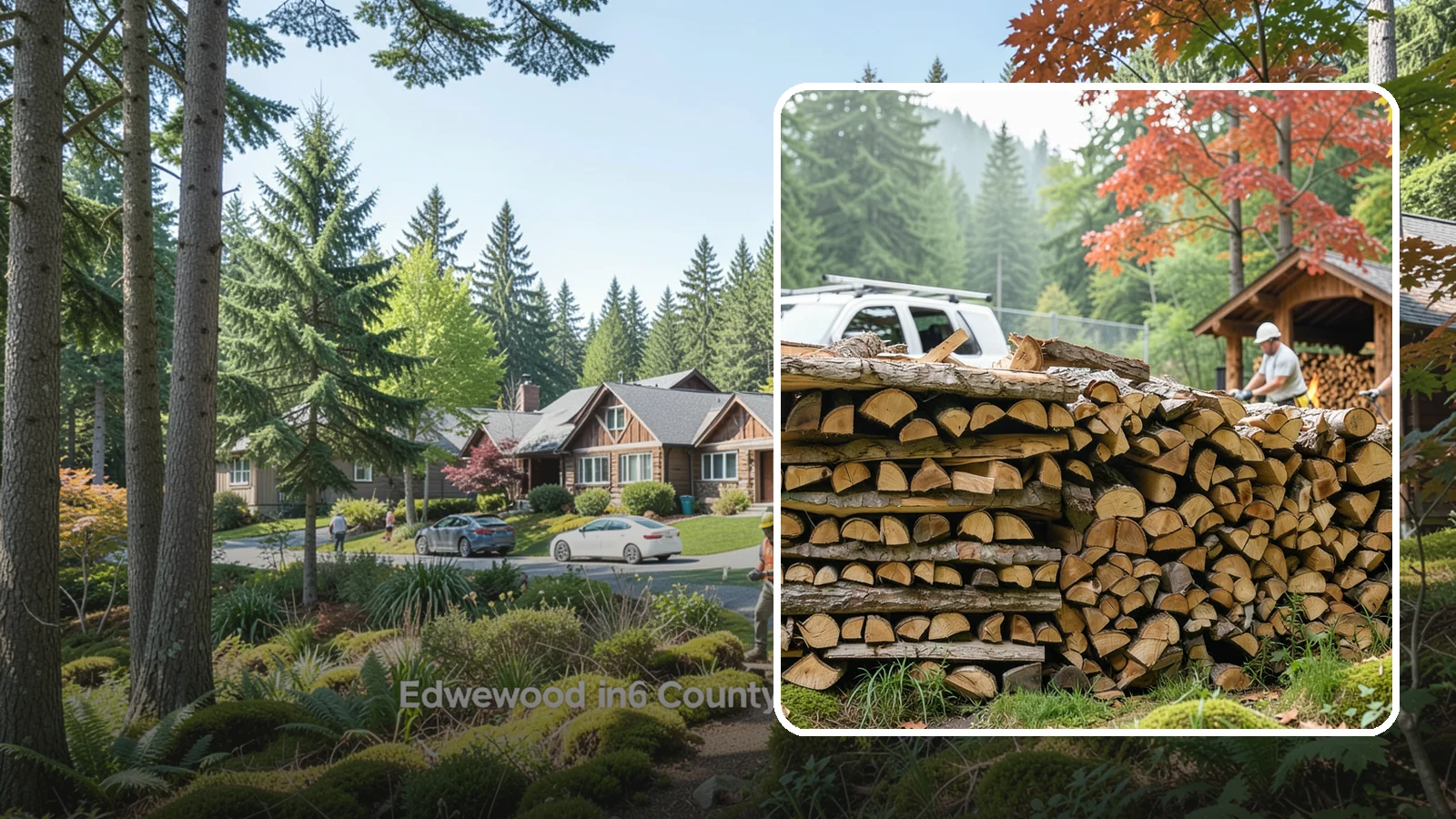 Winery Firewood in Edgewood, Pierce County, WA - We supply Pacific Northwest wineries with seasoned firewood for tasting room hearths, outdoor fire features, and events.