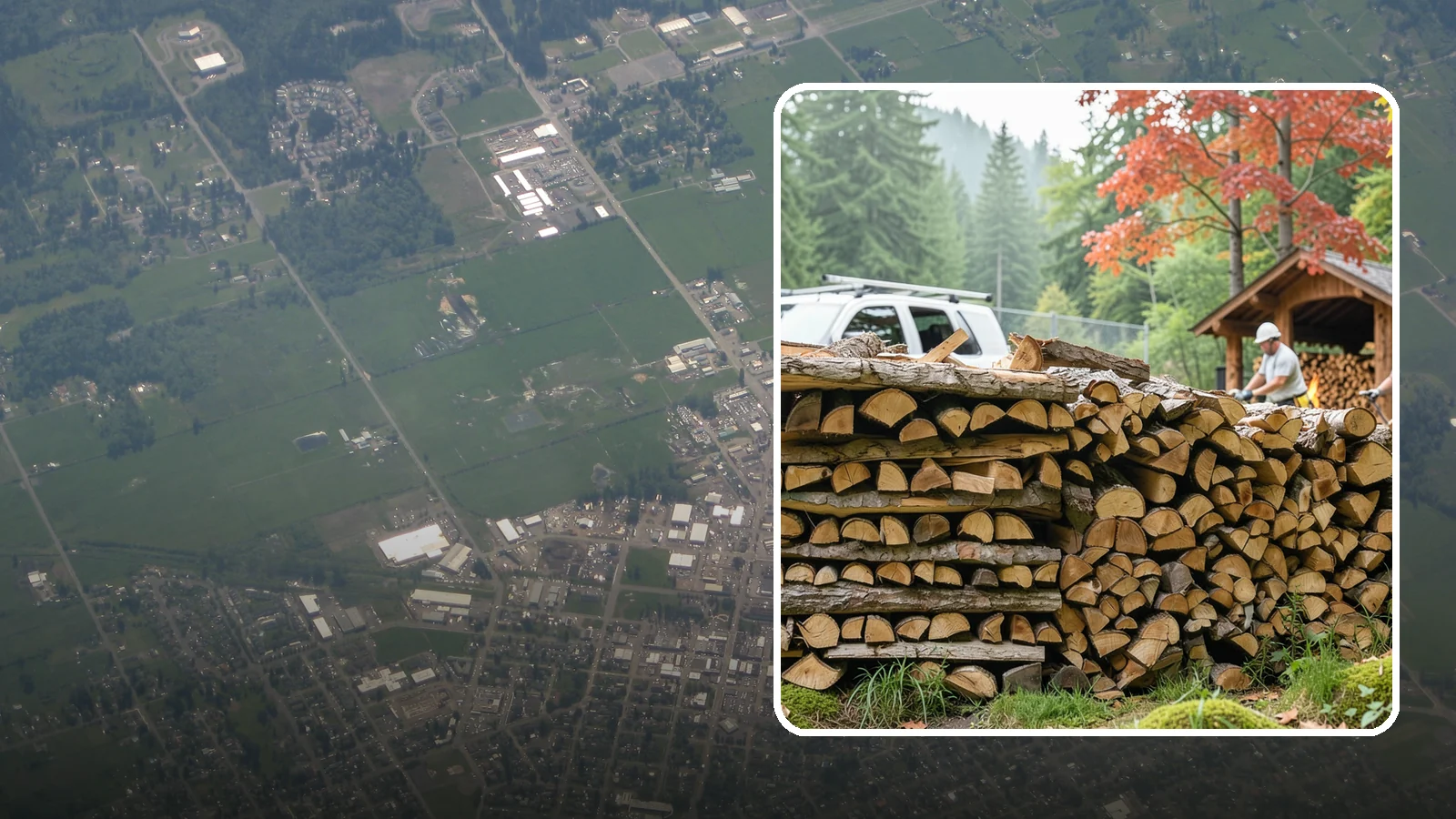 Winery Firewood in Enumclaw, King County, WA - We supply Pacific Northwest wineries with seasoned firewood for tasting room hearths, outdoor fire features, and events.