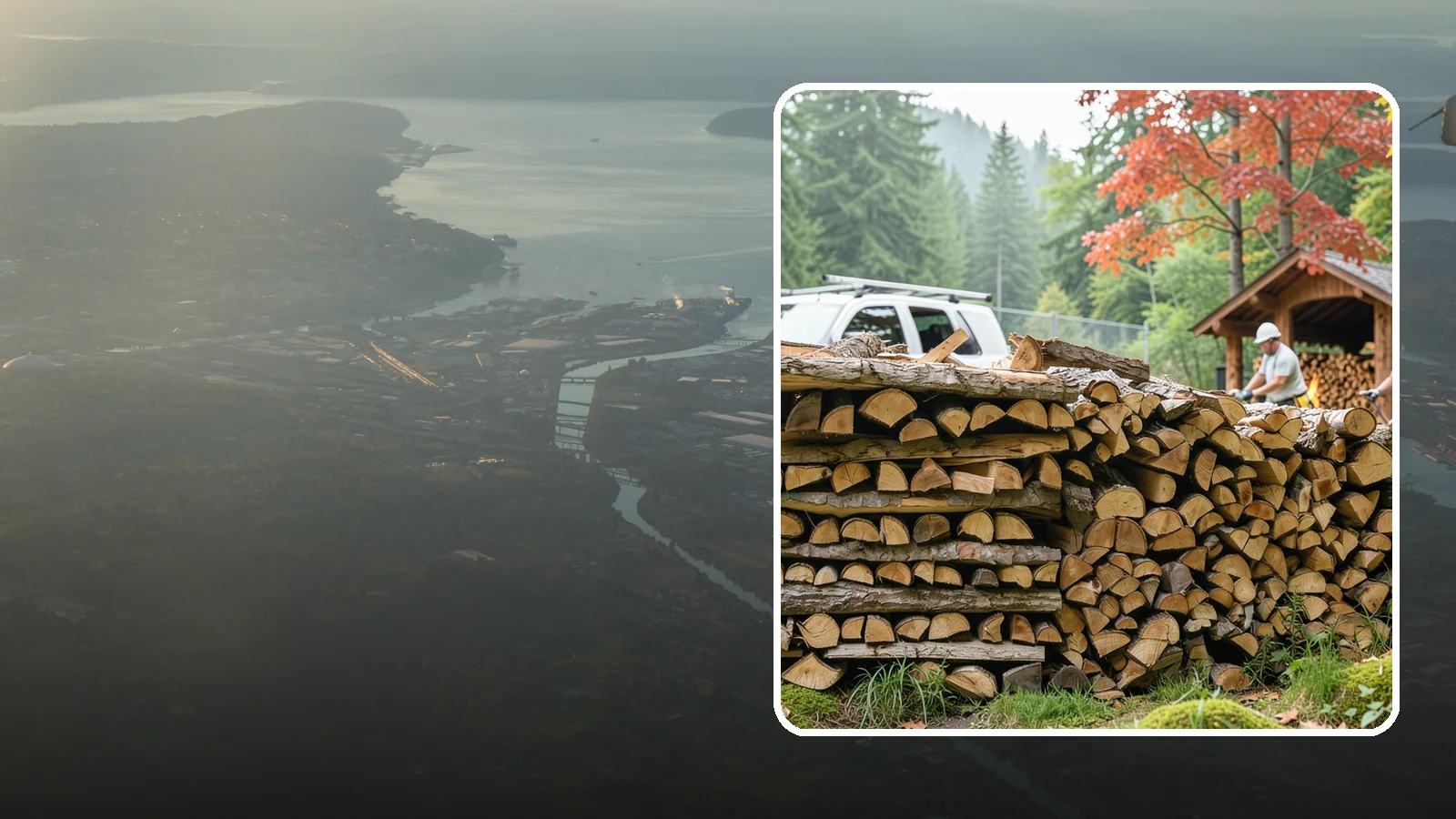 Winery Firewood in Fife, Pierce County, WA - We supply Pacific Northwest wineries with seasoned firewood for tasting room hearths, outdoor fire features, and events.