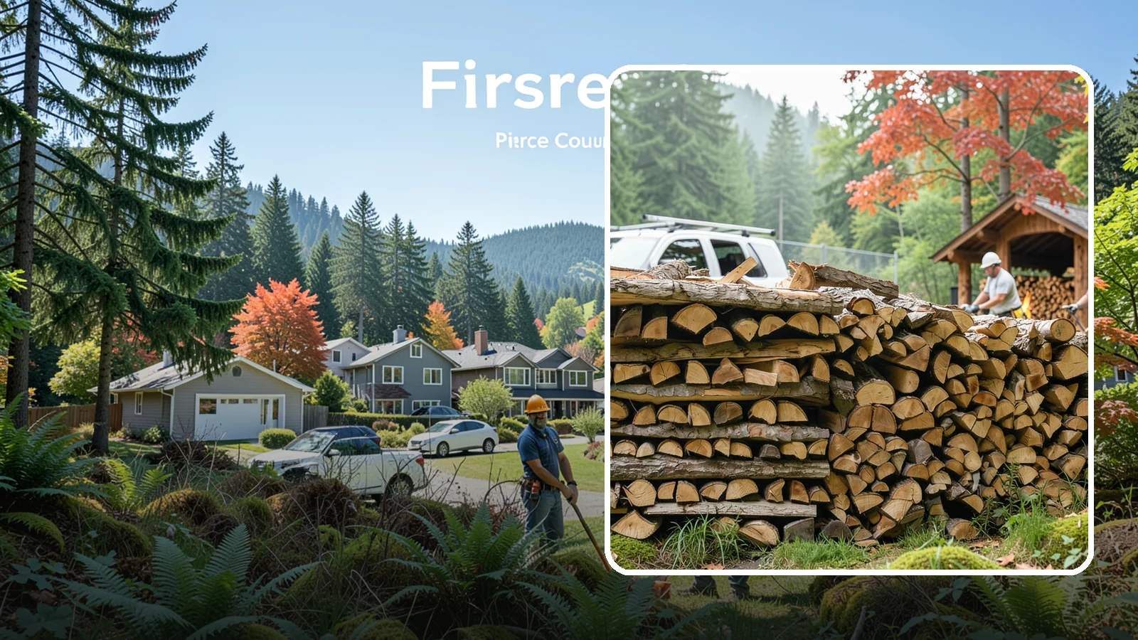 Winery Firewood in Fircrest, Pierce County, WA - We supply Pacific Northwest wineries with seasoned firewood for tasting room hearths, outdoor fire features, and events.