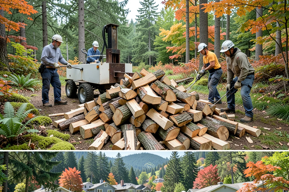 Winery Firewood in Fircrest, Pierce County, WA - Ramp up supply for fall harvest events and the cool-weather tasting season.
