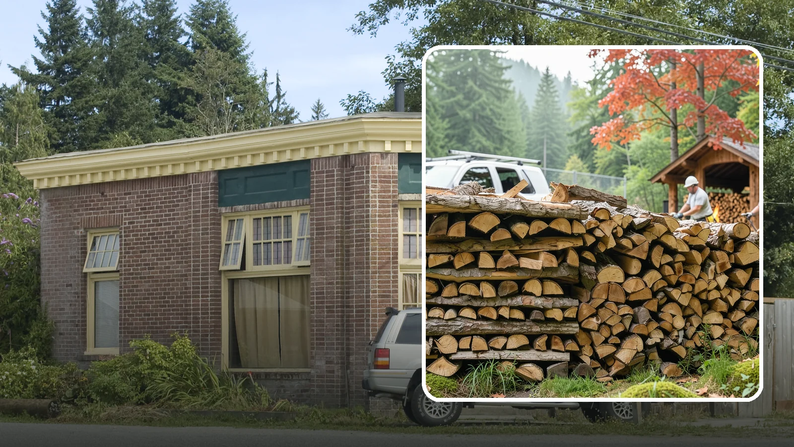 Winery Firewood in Hamilton, Skagit County, WA - We supply Pacific Northwest wineries with seasoned firewood for tasting room hearths, outdoor fire features, and events.