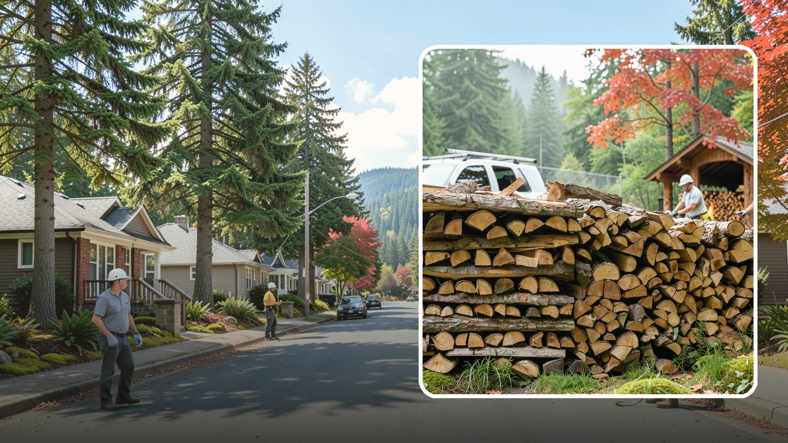 Winery Firewood in Hunts Point, King County, WA - We supply Pacific Northwest wineries with seasoned firewood for tasting room hearths, outdoor fire features, and events.