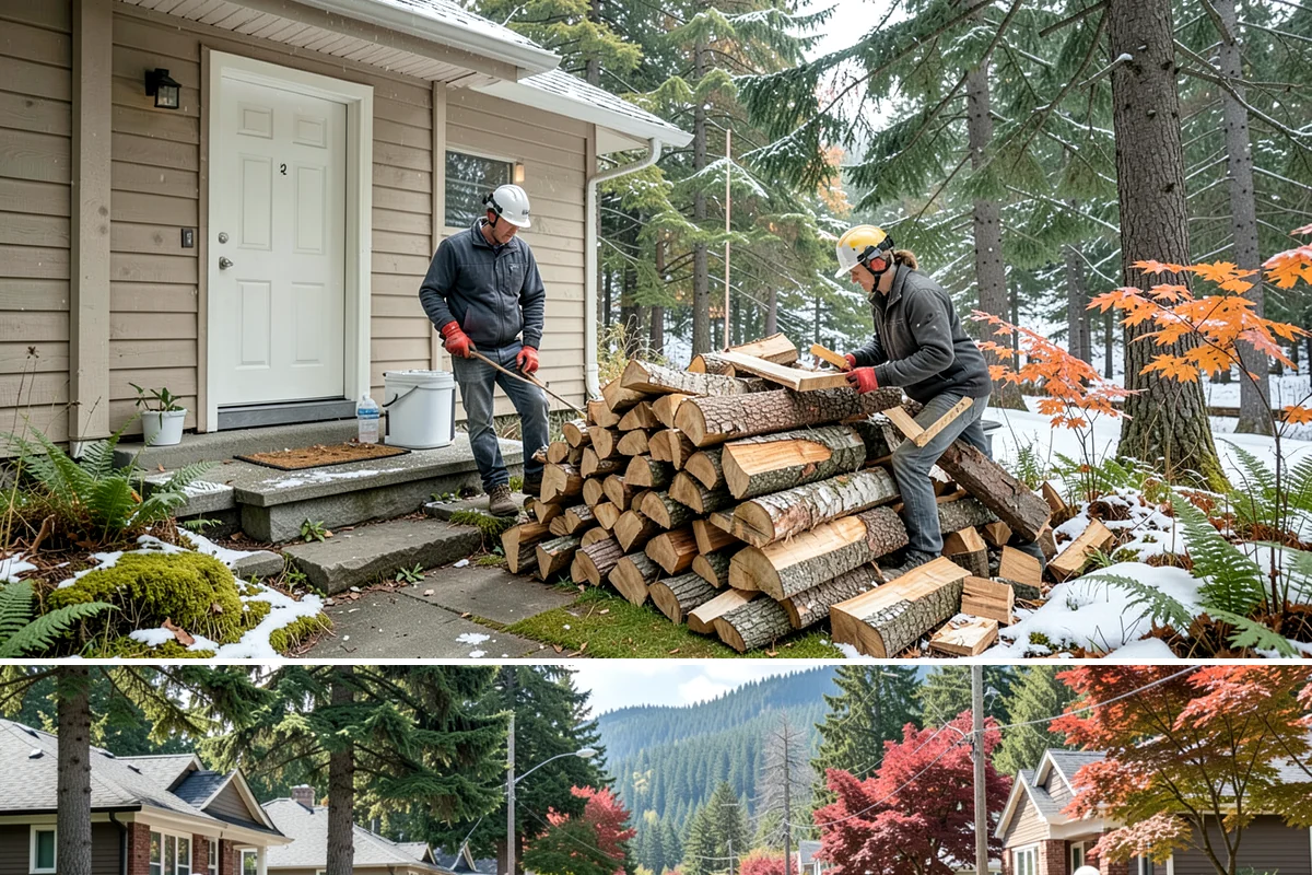 Winery Firewood in Hunts Point, King County, WA - Ramp up supply for fall harvest events and the cool-weather tasting season.