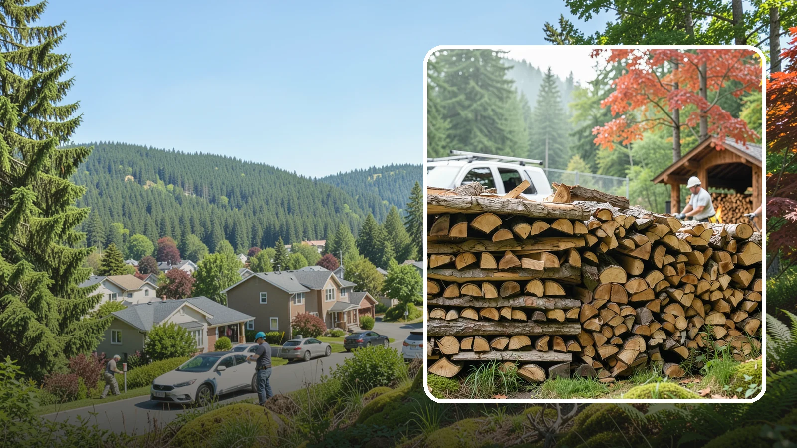 Winery Firewood in Index, Snohomish County, WA - We supply Pacific Northwest wineries with seasoned firewood for tasting room hearths, outdoor fire features, and events.