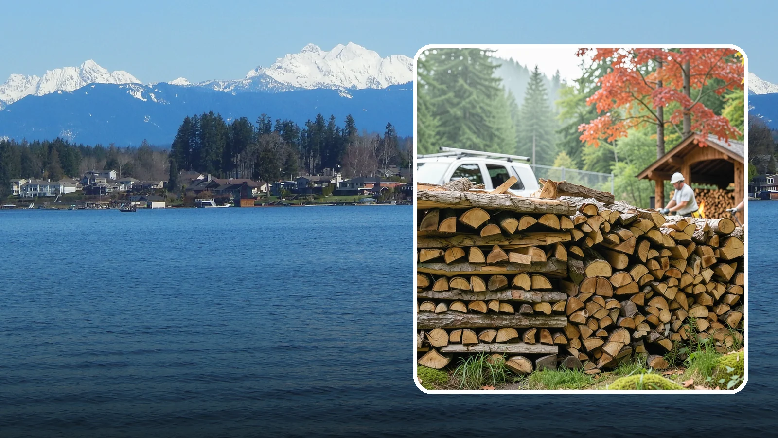 Winery Firewood in Lake Stevens, Snohomish County, WA - We supply Pacific Northwest wineries with seasoned firewood for tasting room hearths, outdoor fire features, and events.