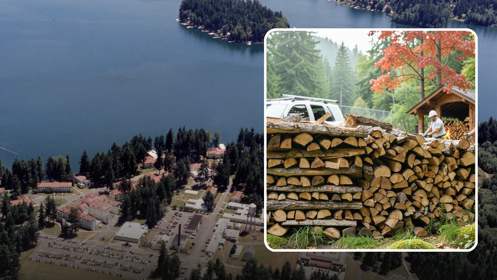 Winery Firewood in Lakewood, Pierce County, WA - We supply Pacific Northwest wineries with seasoned firewood for tasting room hearths, outdoor fire features, and events.